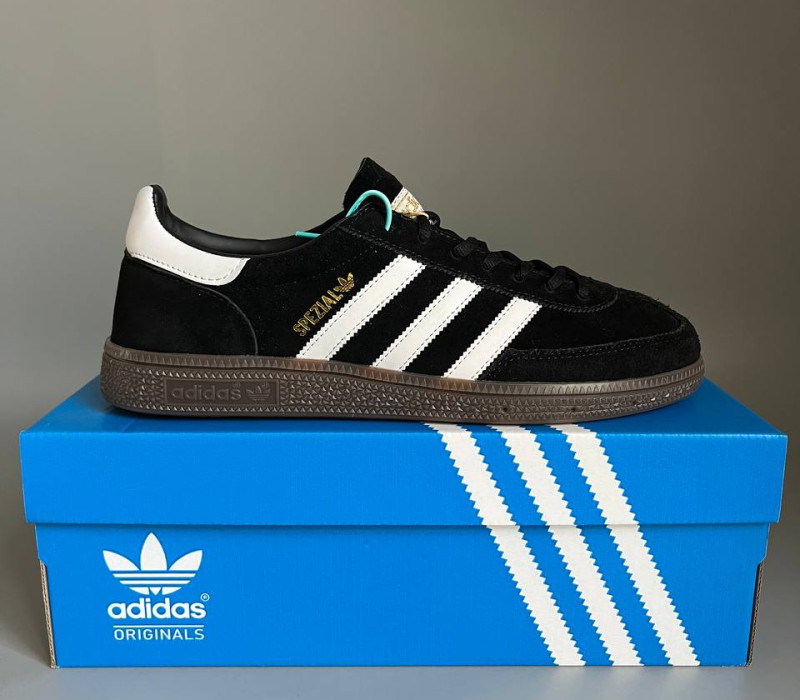Adidas Spezial Black/White adi-0432 БРАК 976
