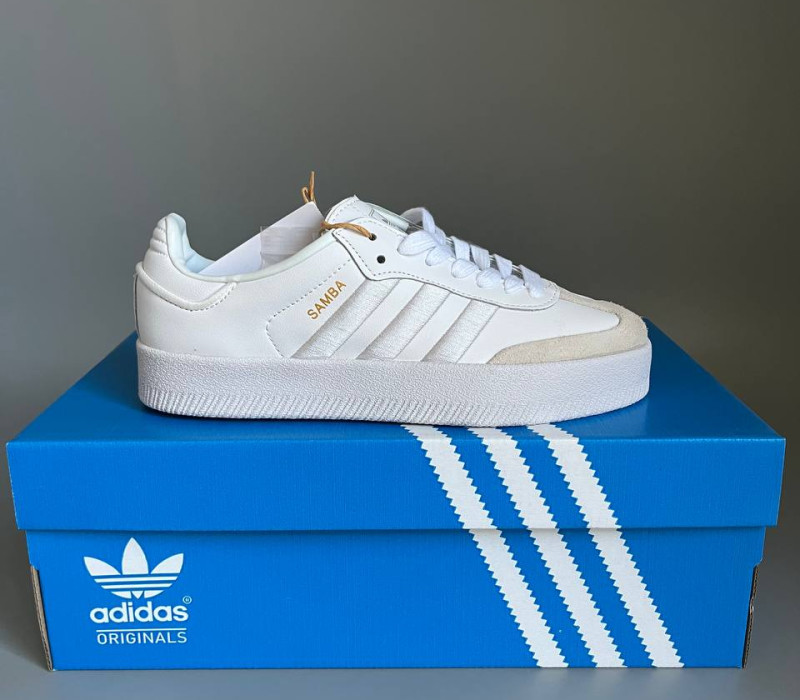 Adidas Samba Platform White БРАК 859