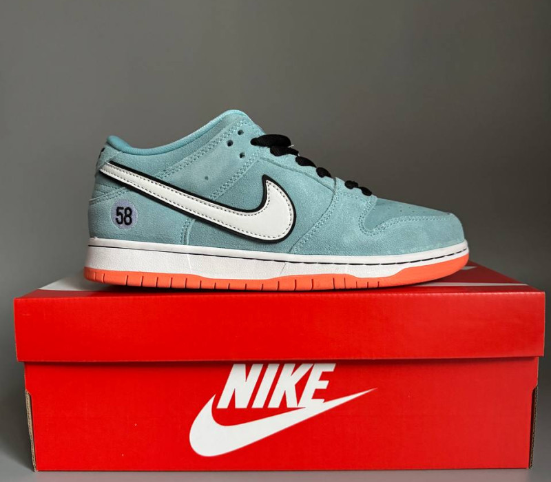 Nike SB Dunk Low Gulf Blue/Orange БРАК 493