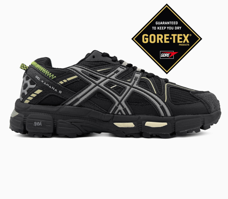 Asics Gel-Kahana 8 Black/Green Gore-Tex