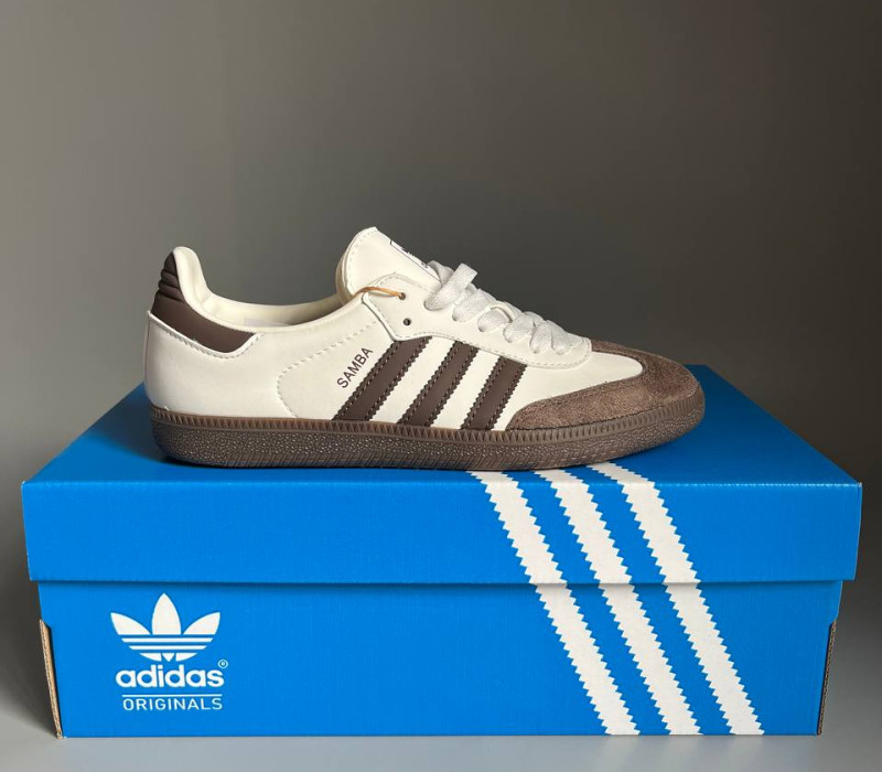 Adidas Samba Beige/Brown БРАК 904