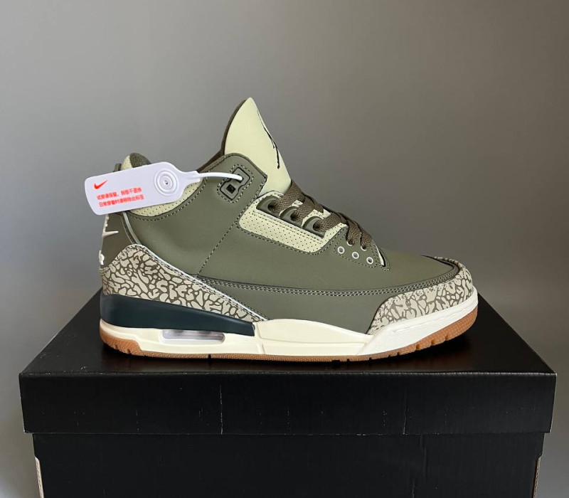 Nike Air Jordan 3 Retro Medium Olive БРАК 745