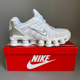 Nike Shox TL White/Silver БРАК 1132