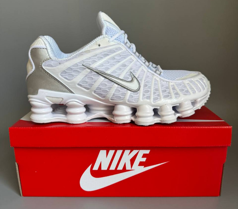Nike Shox TL White/Silver БРАК 1132