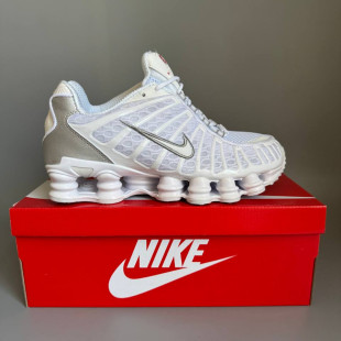 Nike Shox TL White/Silver БРАК 1133