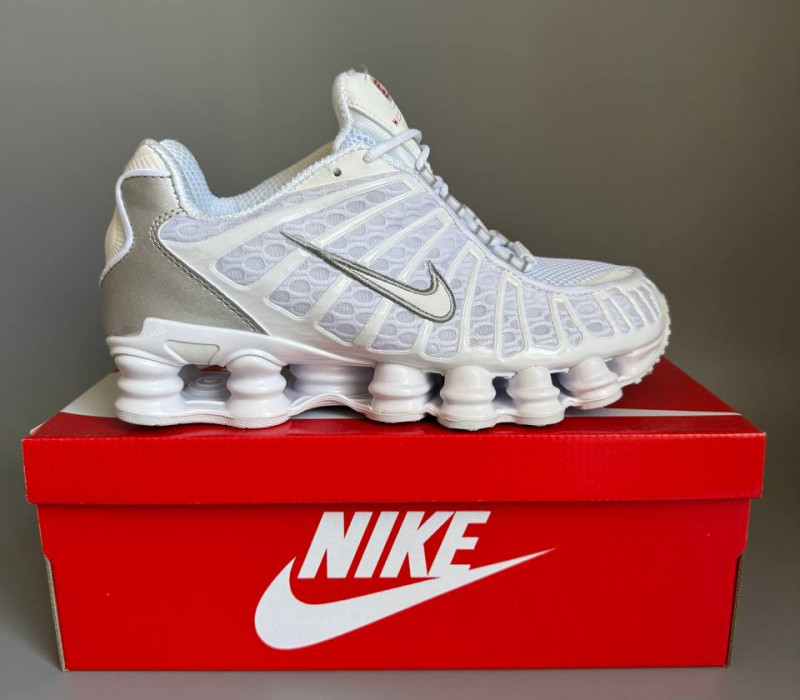 Nike Shox TL White/Silver БРАК 1133