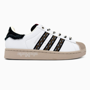 Adidas Superstar II Fringe White/Beige/Black