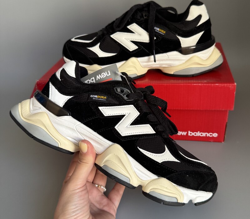 New Balance 9060 Black/White Cordura