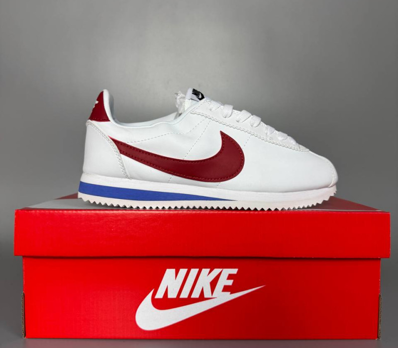 Nike Cortez Basic White/Red БРАК 436