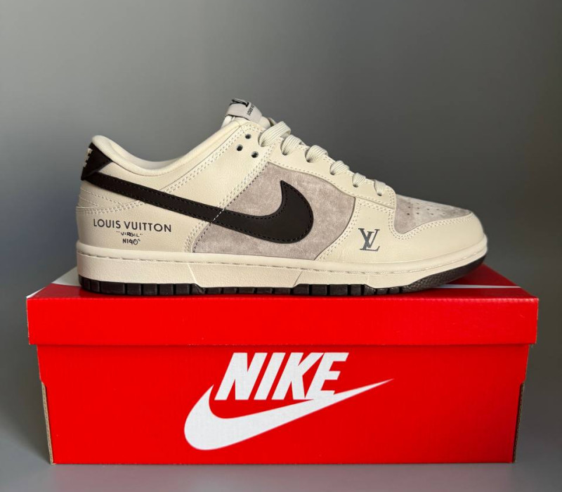 Nike SB Dunk Low x Louis Vuitton Grey/Black БРАК 1105
