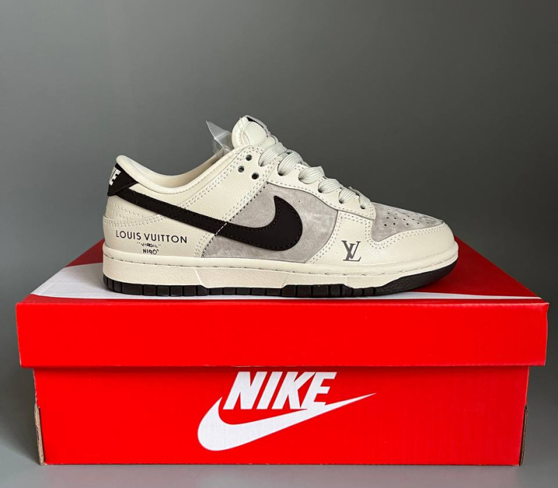 Nike SB Dunk Low x Louis Vuitton Grey/Black БРАК 964