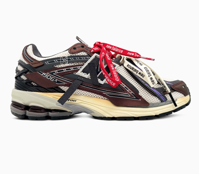 New Balance 1906A Grey/Burgundy Extreme Laces