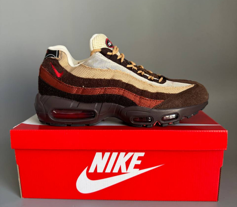 Nike Air Max 95 Red/Brown БРАК 1102