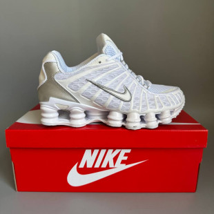 Nike Shox TL White/Silver БРАК 1135