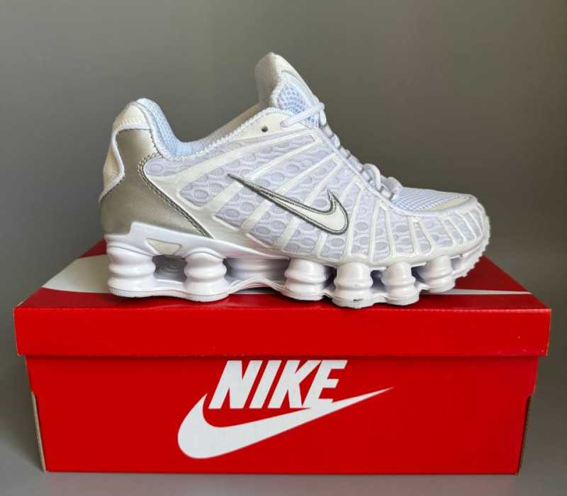 Nike Shox TL White/Silver БРАК 1135
