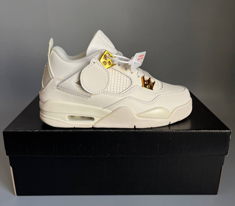 Nike Air Jordan 4 Retro Metallic Gold БРАК 881