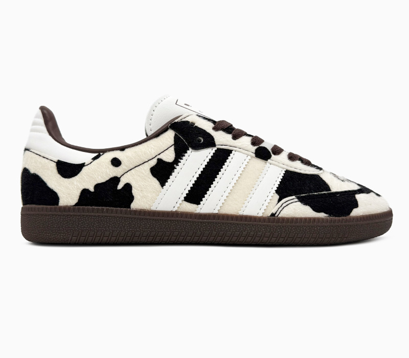 Adidas Samba OG Cow Print Dark Brown/White