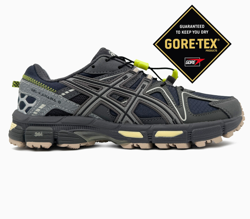 Asics Gel-Kahana 8 Black/Grey/Green Gore-Tex