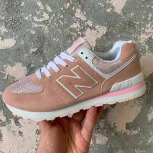New Balance 574 White/Coral (M)