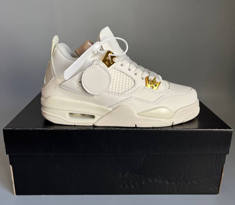 Nike Air Jordan 4 Retro Metallic Gold БРАК 882