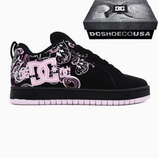 DC Shoes Court Graffik Black/Pink Sabbath
