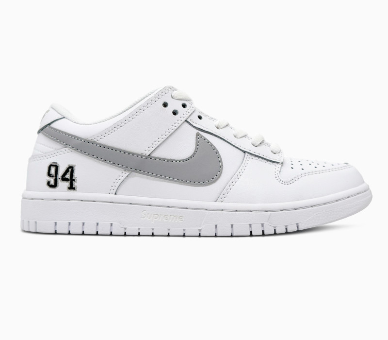 Nike SB Dunk Low x Supreme White/Grey