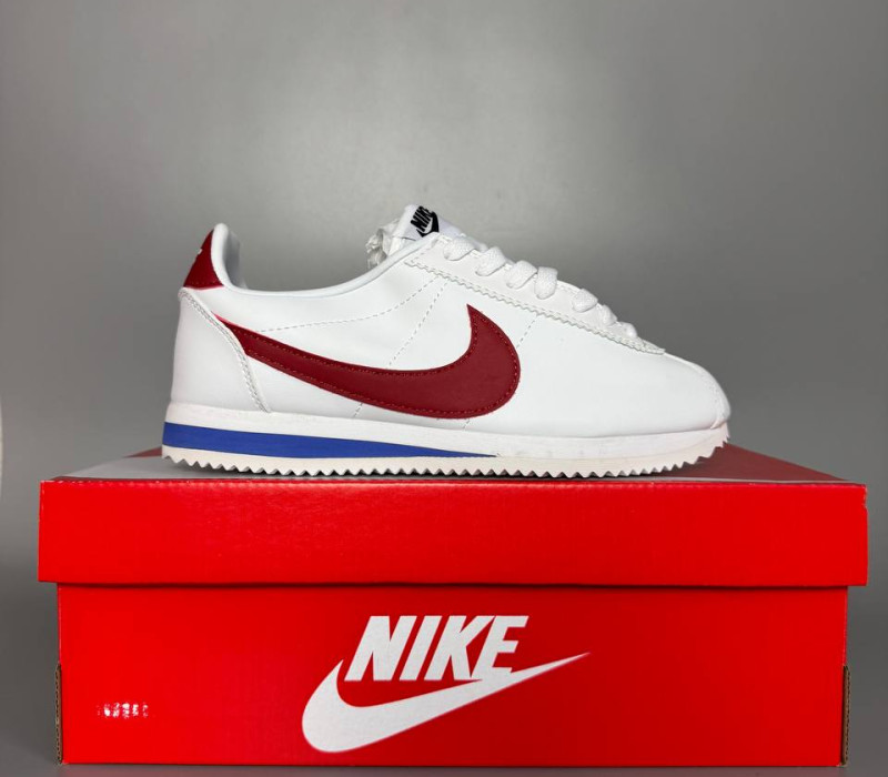 Nike Cortez Basic White/Red БРАК 437