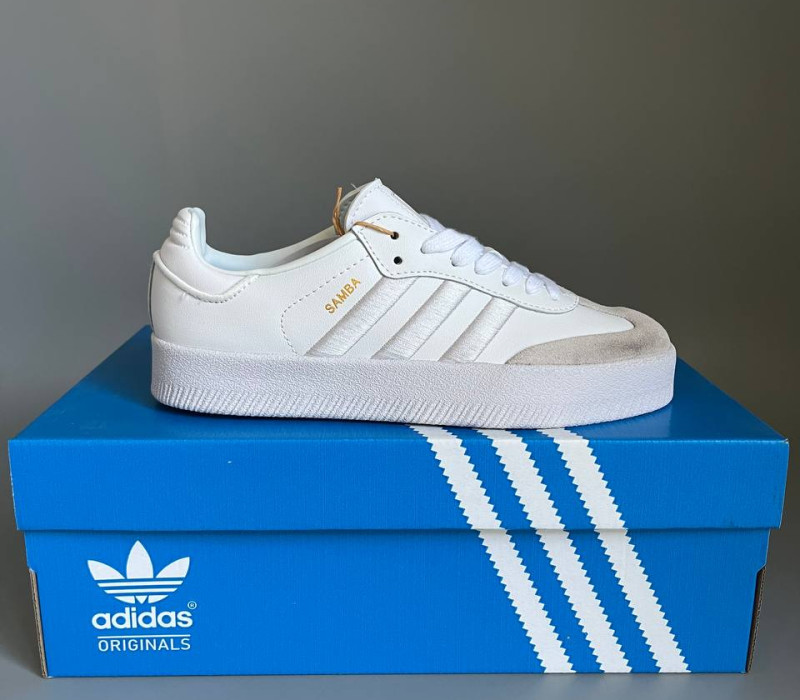 Adidas Samba Platform White БРАК 858