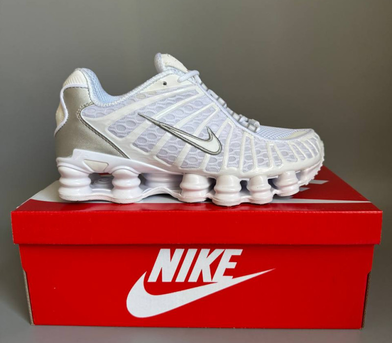 Nike Shox TL White/Silver БРАК 1134