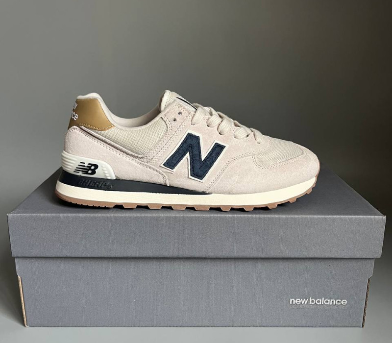 New Balance 574 Light Beige/Blue БРАК 926