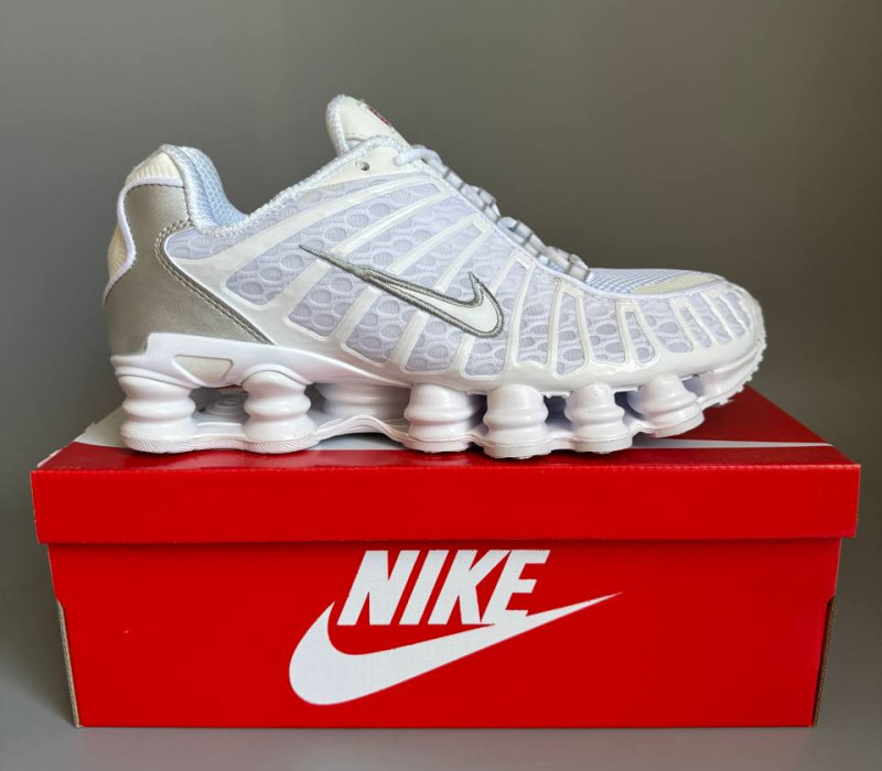 Nike Shox TL White/Silver БРАК 1131